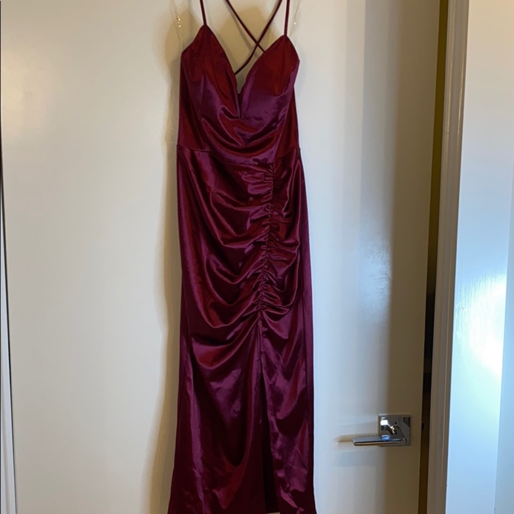 Winter plum dress